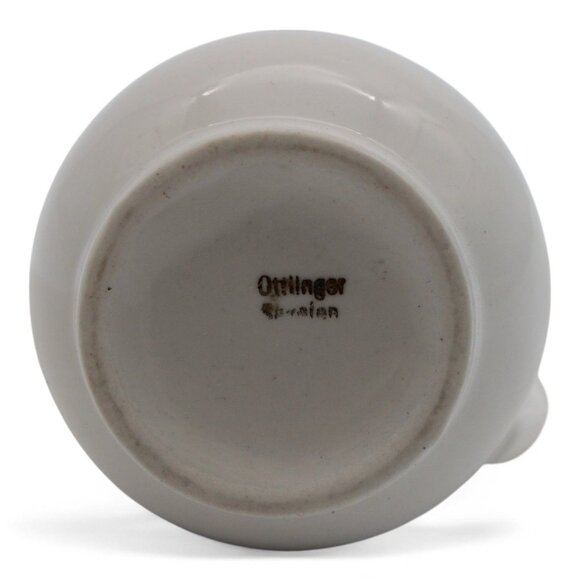 Vintage Ottlinger Ceramic Pitcher With Gold Accents & Liechtenstein Castle Artwo - Picture 5 of 5